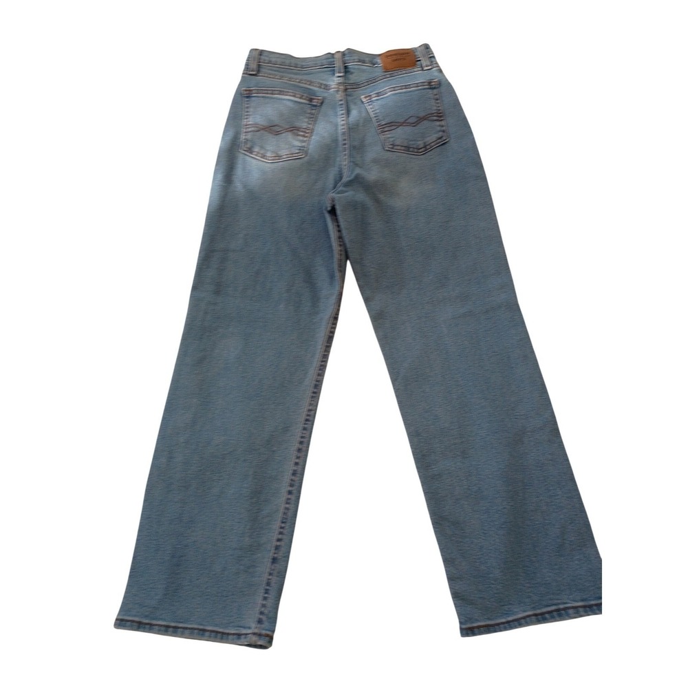 Levi's 501 Straight Leg Jeans Distressed Blue Wash Button Fly Women W25 L30 - Picture 3 of 12